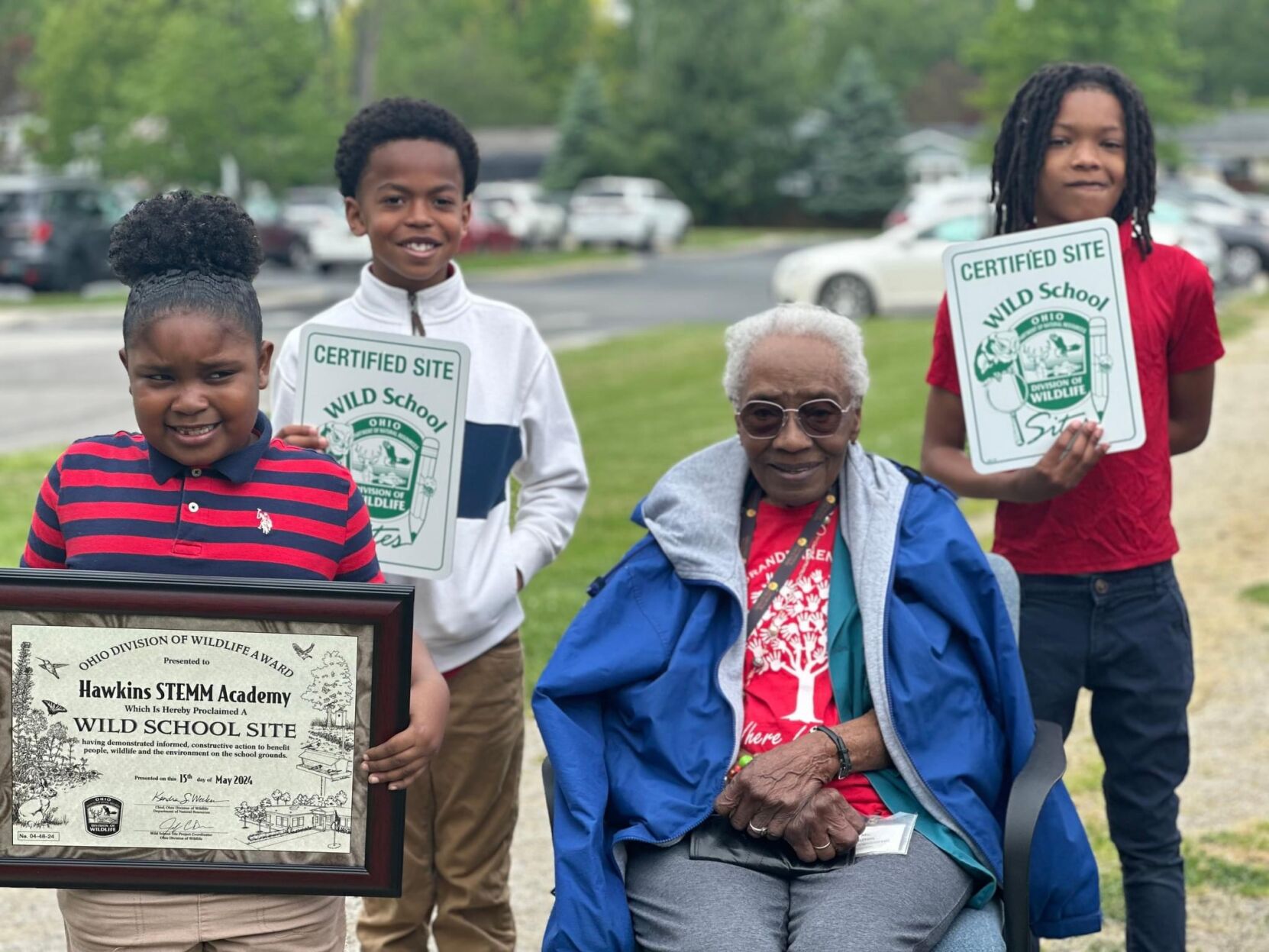 Hawkins STEMM Academy School Certified as a WILD School Site